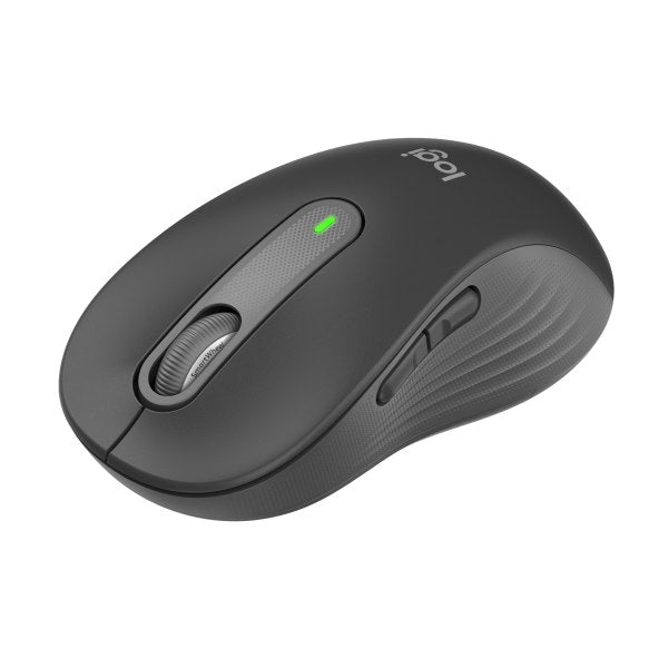 Logitech Signature M650 L Full Size Wireless Mouse - For Large Sized Hands 2-Year Battery Silent Clicks Customizable Side Buttons Bluetooth Graphite